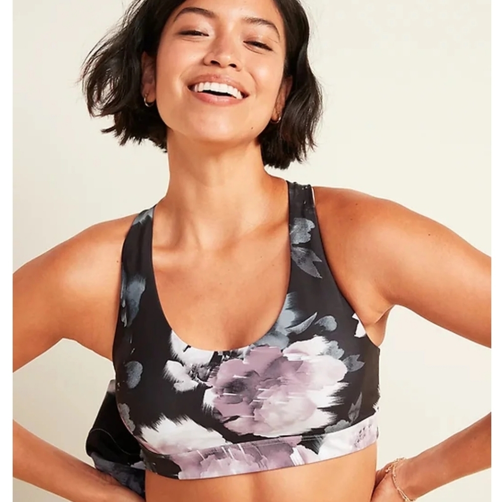 Old Navy Active Floral Sports Bra - Size Large🌸